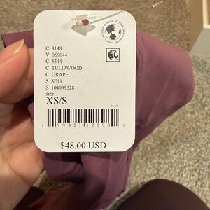 Free people brand new Purple Tulipwood XS/S Top